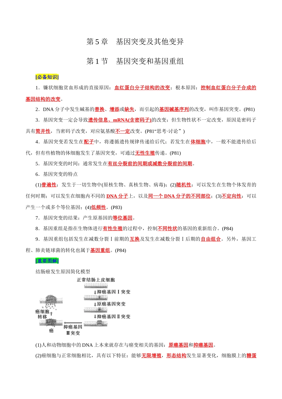 第5章 基因突变及其他变异（背诵版）-11页.docx_第1页