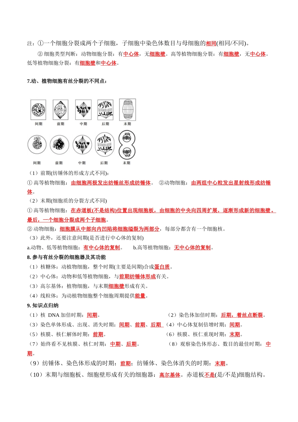 第6章 细胞的生命历程(答案版).docx_第2页