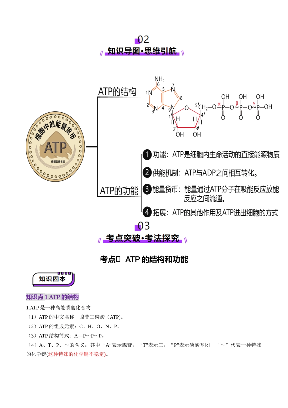 第08讲 酶和ATP(第二课时)(讲义)(教师版).docx_第3页