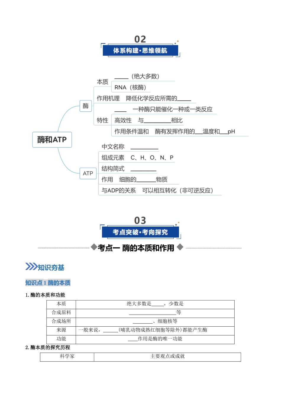第08讲 酶和ATP（复习讲义）（全国通用）（学生版）.docx_第3页