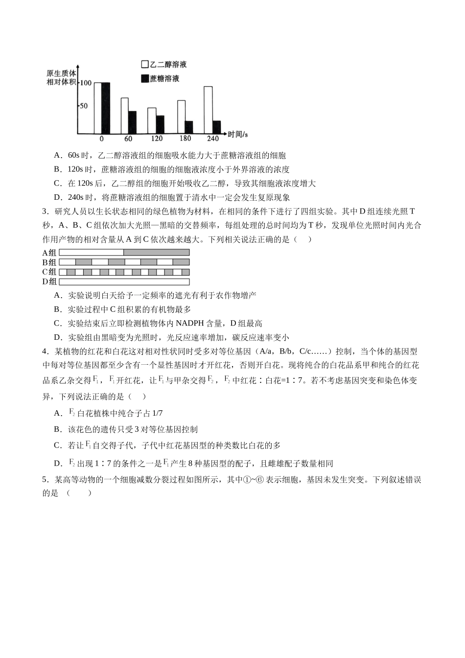 信息必刷卷01(黑吉辽蒙专用)(学生版).docx_第2页
