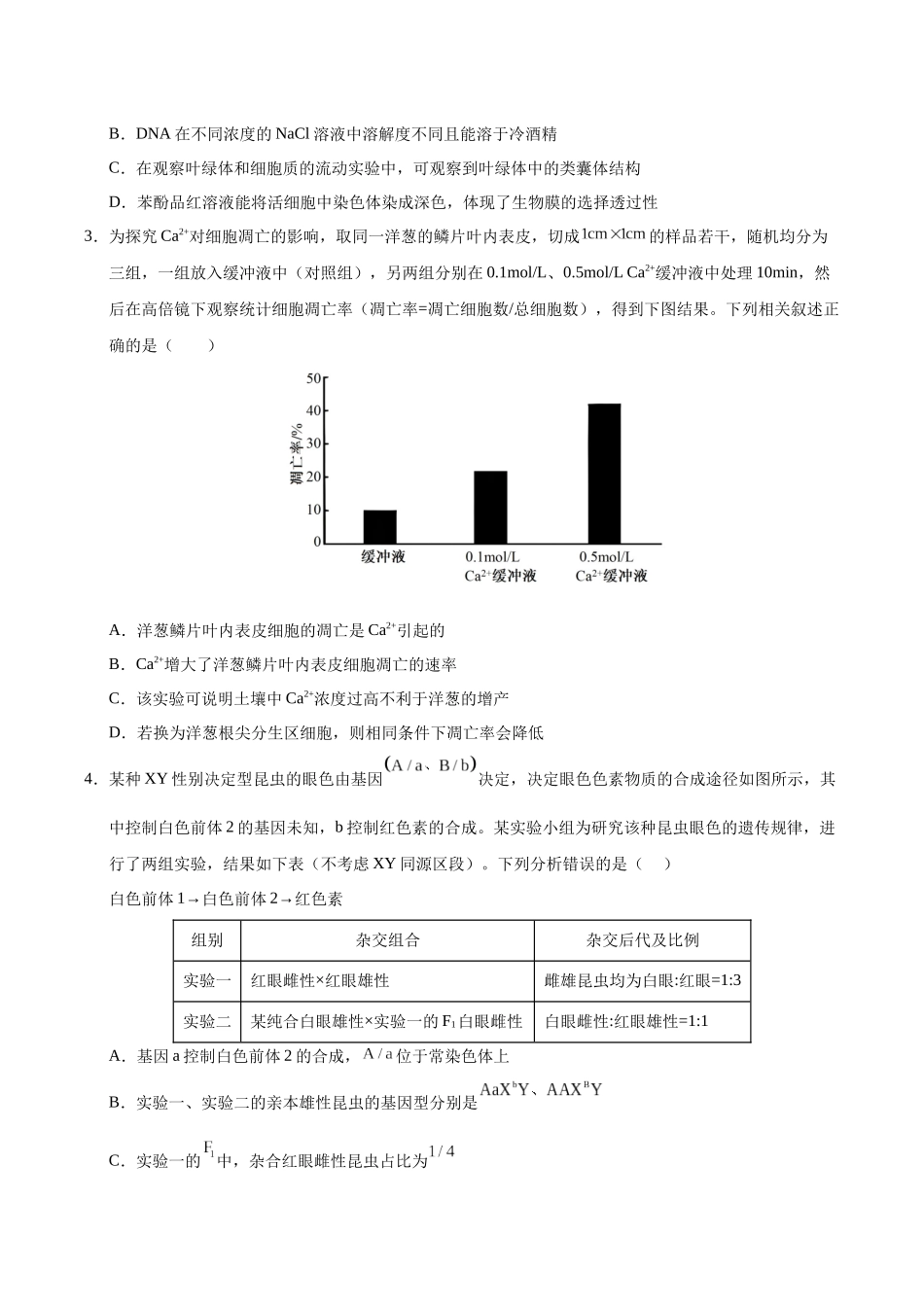 信息必刷卷02(陕西、山西、宁夏、青海专用)(学生版).docx_第2页