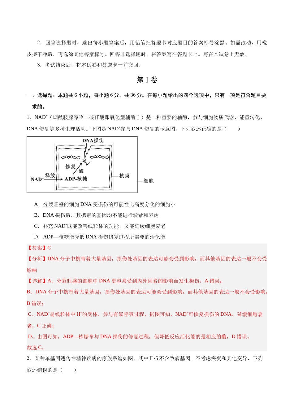 信息必刷卷04(新课标卷,新疆、西藏专用)教师版.docx_第3页