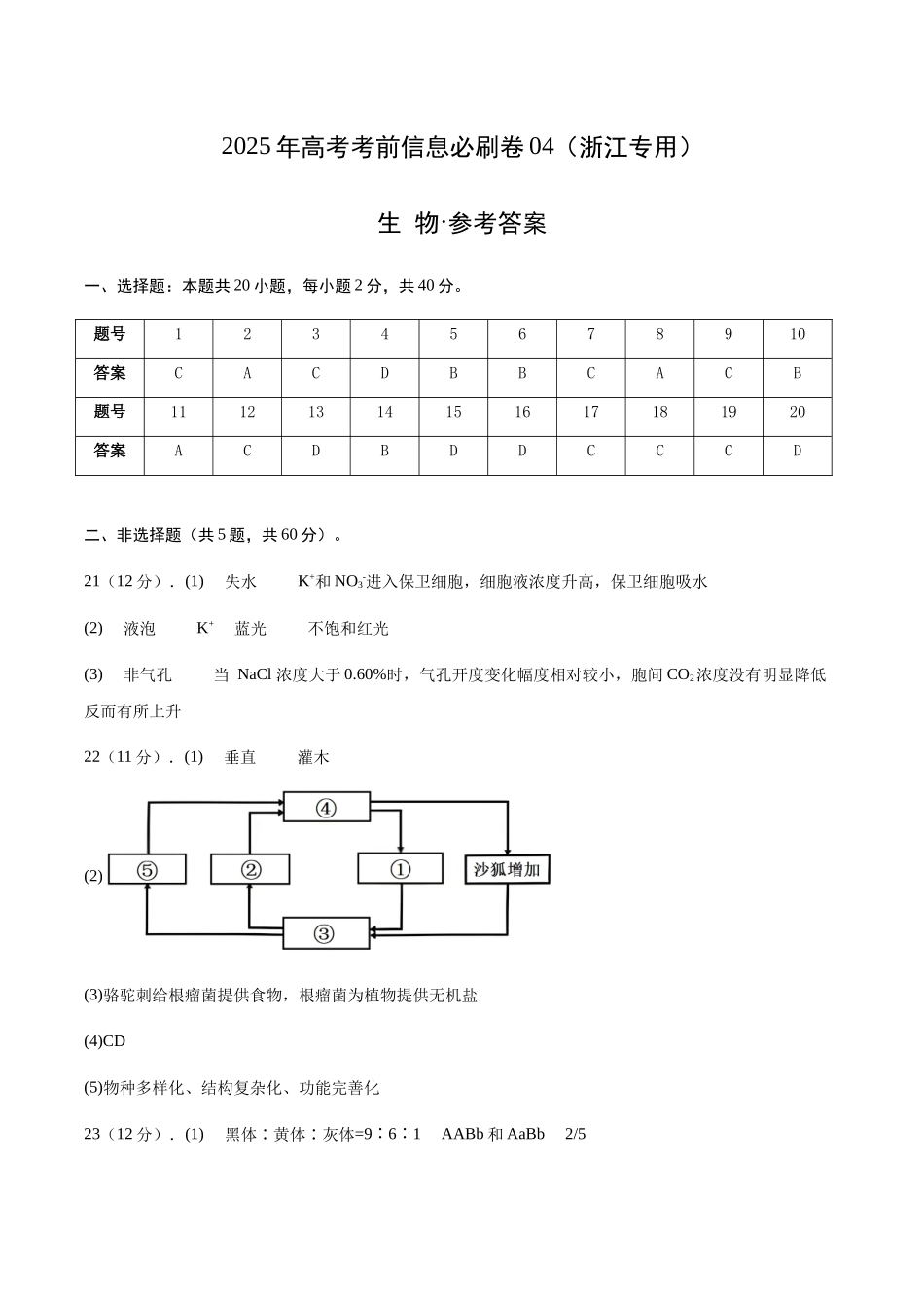 信息必刷卷04（浙江专用）参考答案.docx_第1页