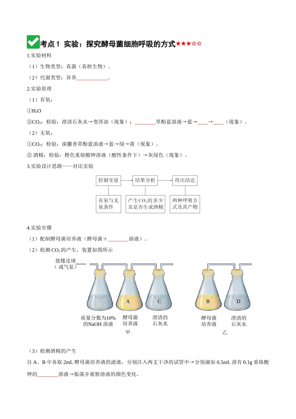 第09讲 细胞呼吸(知识清单)(全国通用)(学生版).docx_第3页
