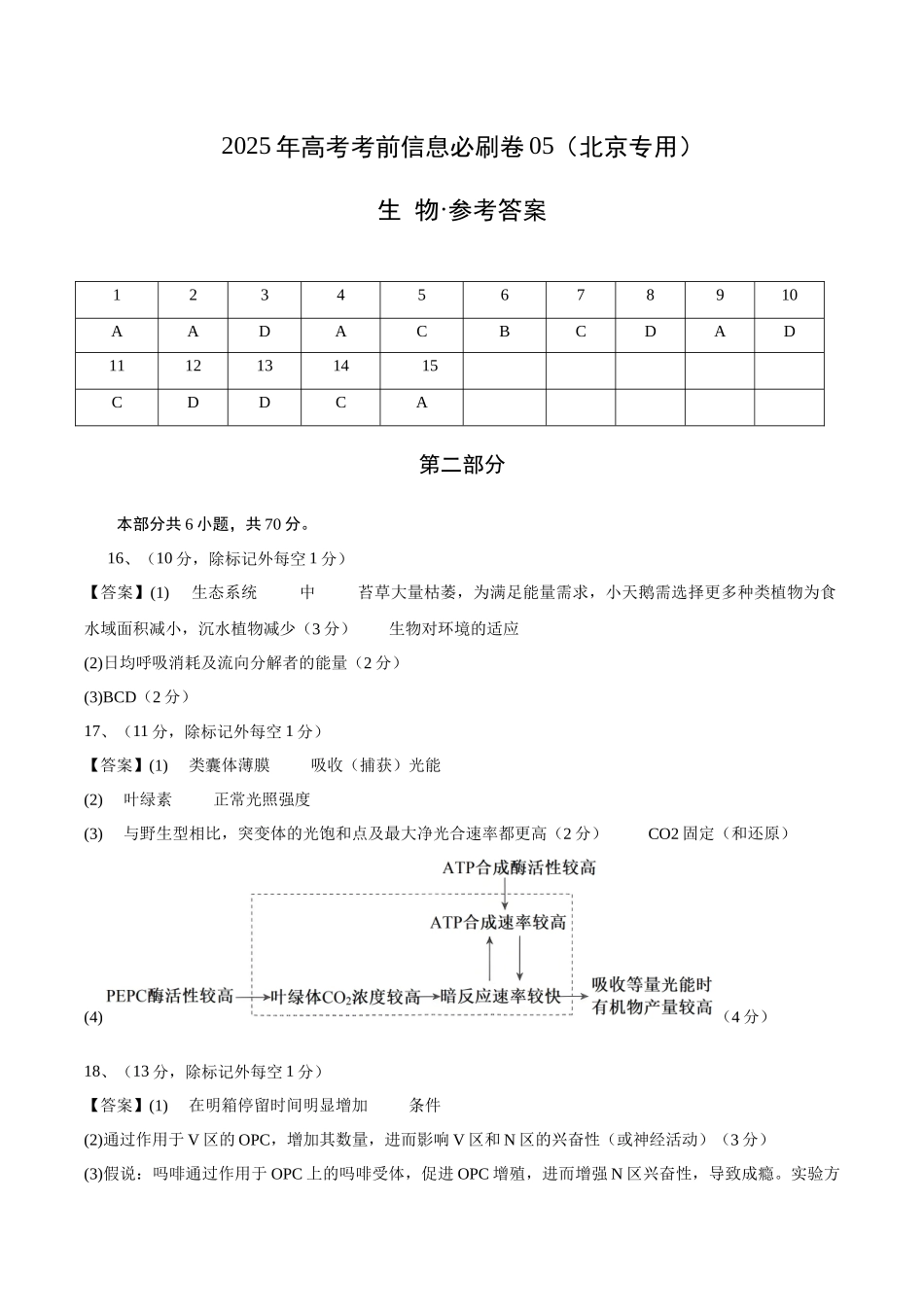 信息必刷卷05(北京专用)(参考答案).docx_第1页