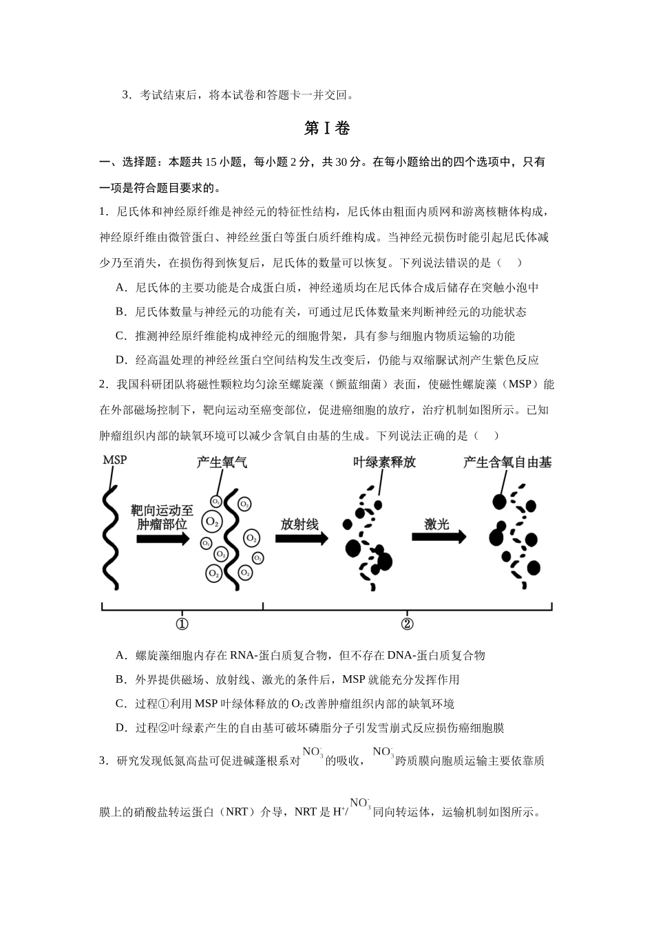 信息必刷卷05（山东专用）学生版.docx_第2页