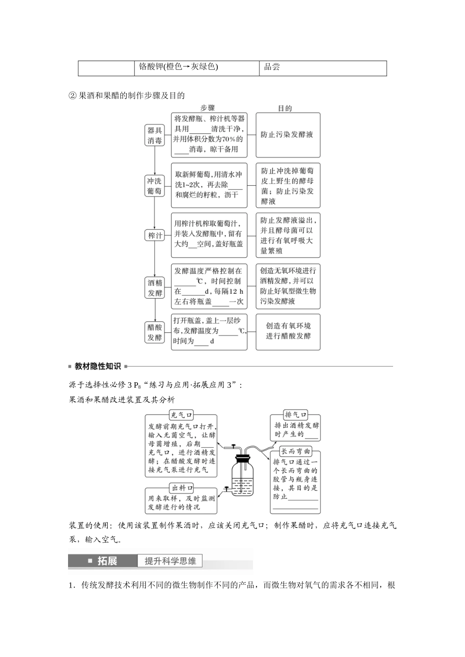 第10单元 第1课时 传统发酵技术的应用、发酵工程及其应用.docx_第3页