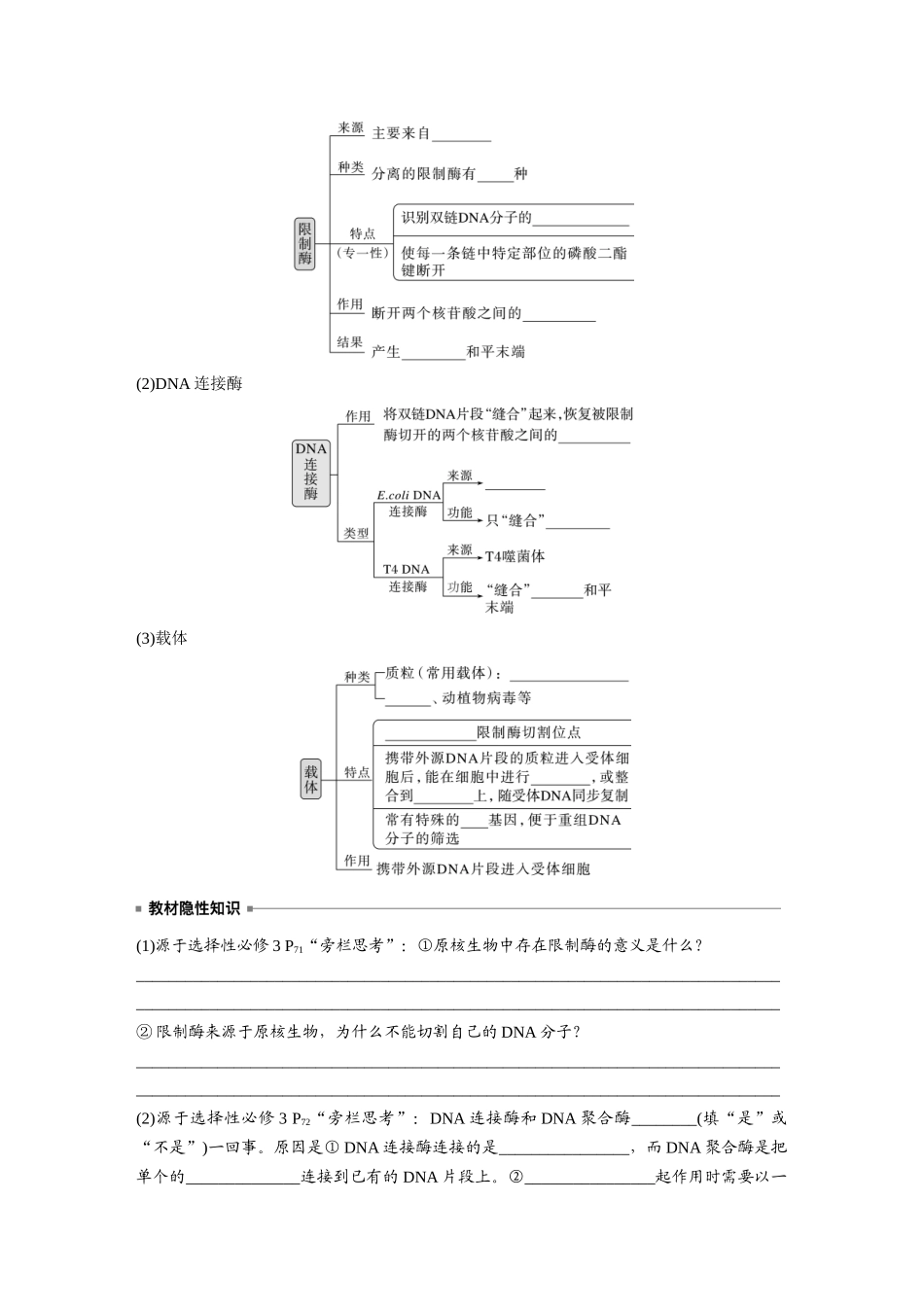 第10单元 第6课时 基因工程的基本工具和基本操作程序.docx_第2页
