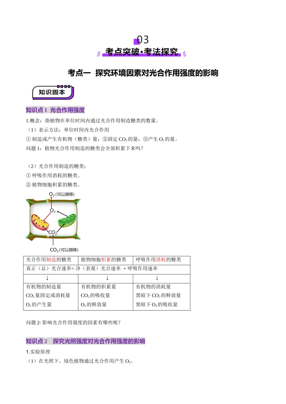 第10讲 光合作用(第二课时)(讲义)(学生版).docx_第3页