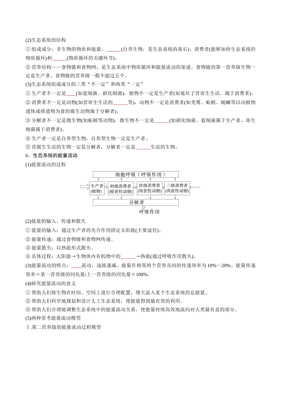 选择性必修2 生物与环境-6页（填空版）重点知识天天背.docx_第3页