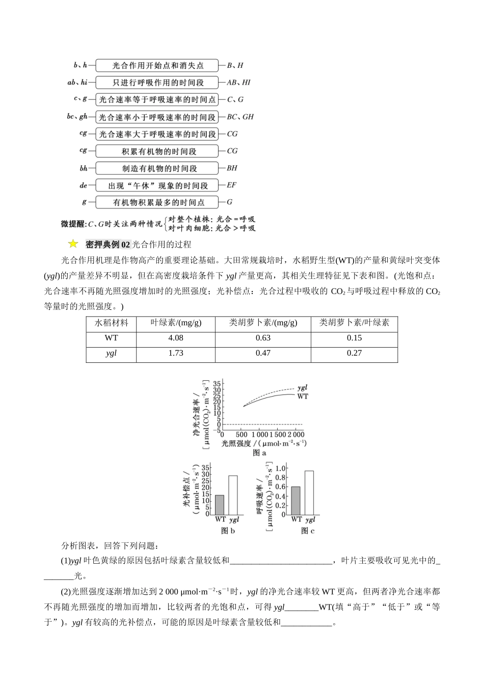 压轴题01 细胞的代谢（学生版）            .docx_第3页