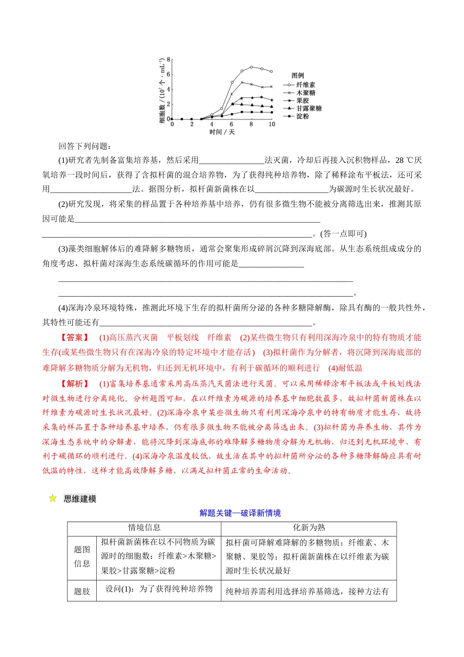 压轴题05 生物技术与工程 (学生版).docx_第2页