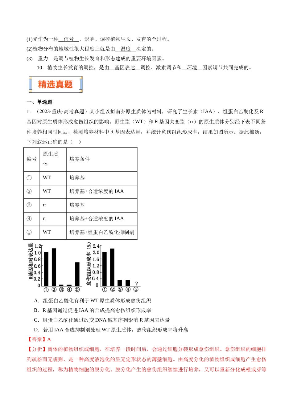 第11天  植物生命活动的调节（解析版）.docx_第2页