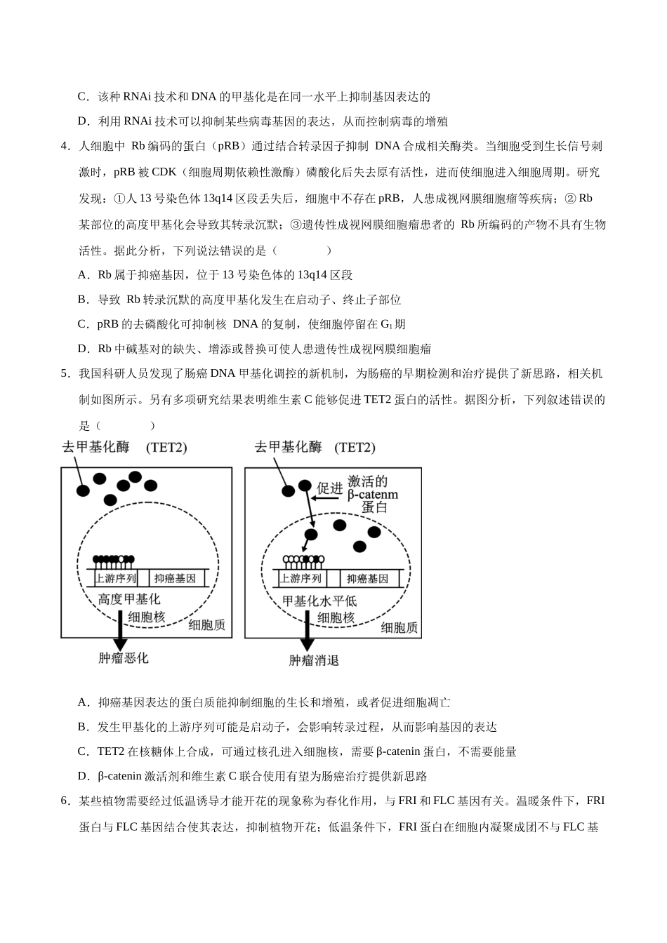 押题04 分子遗传学与基因工程(4大题型猜押)(学生版).docx_第3页
