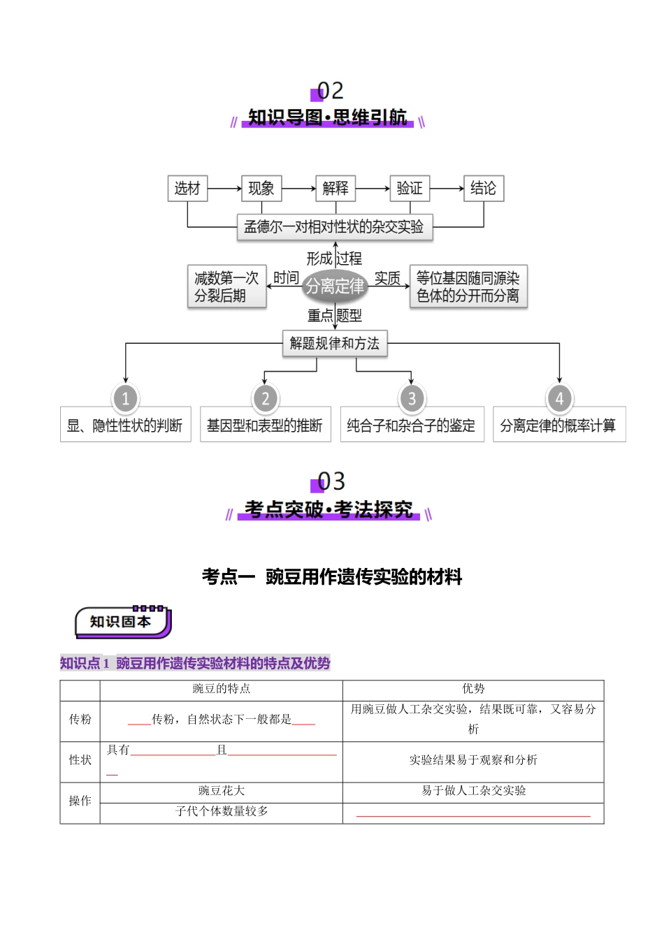 第15讲 分离定律(讲义)(学生版).docx_第3页