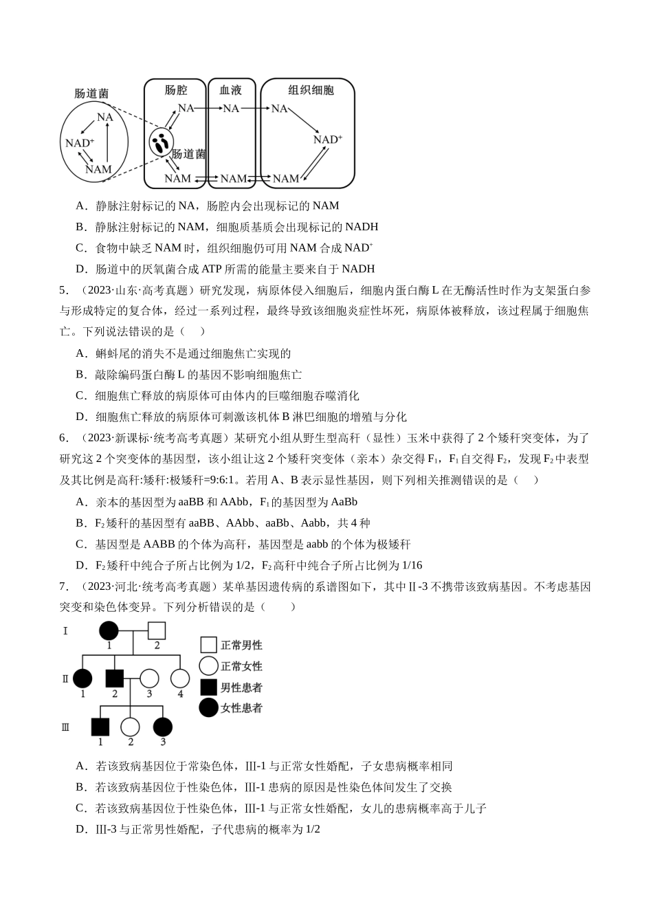 真题重组卷01(贵州、安徽、甘肃专用)(原卷版).docx_第2页