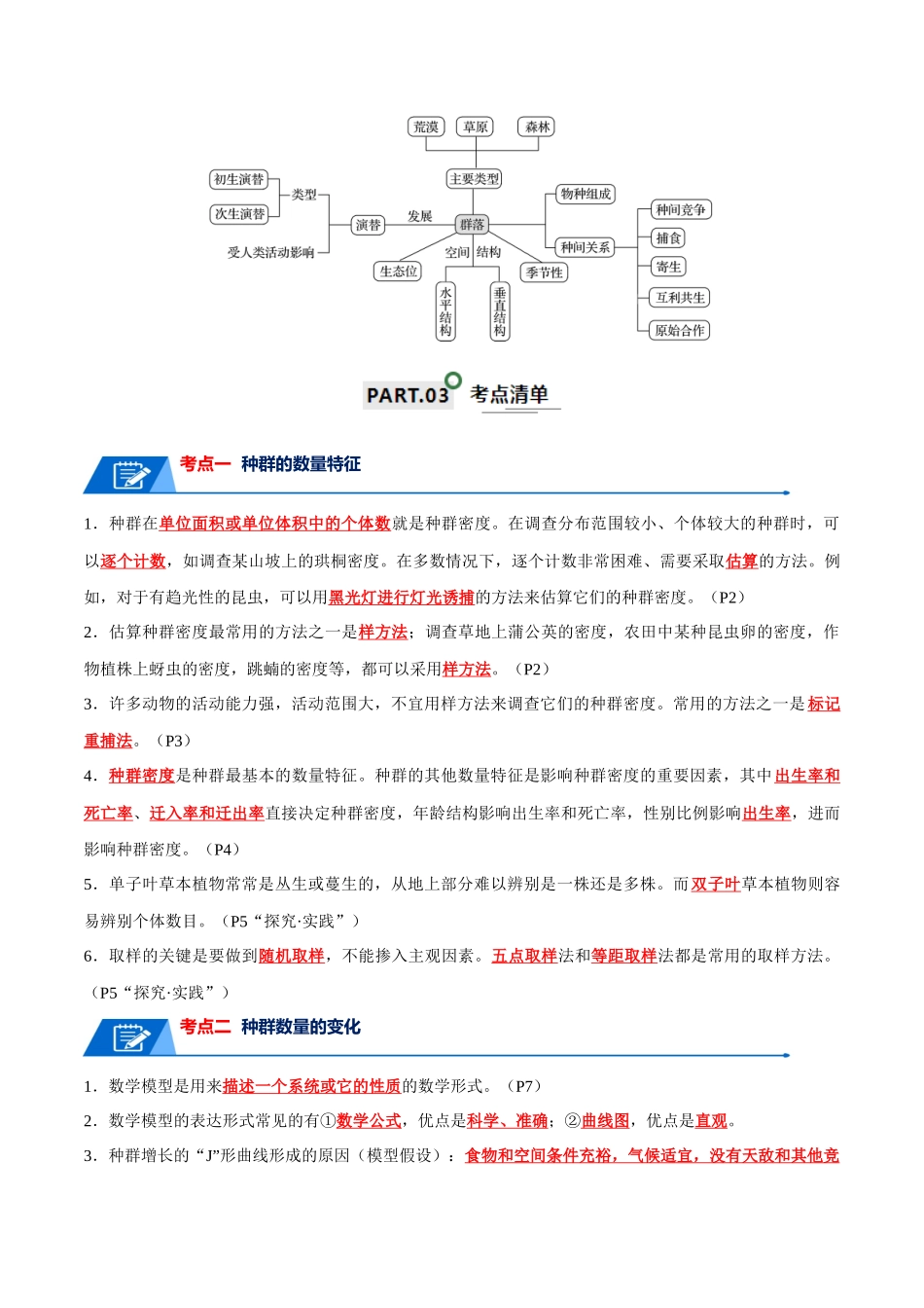 知识清单18  种群与群落（解析版）.docx_第2页