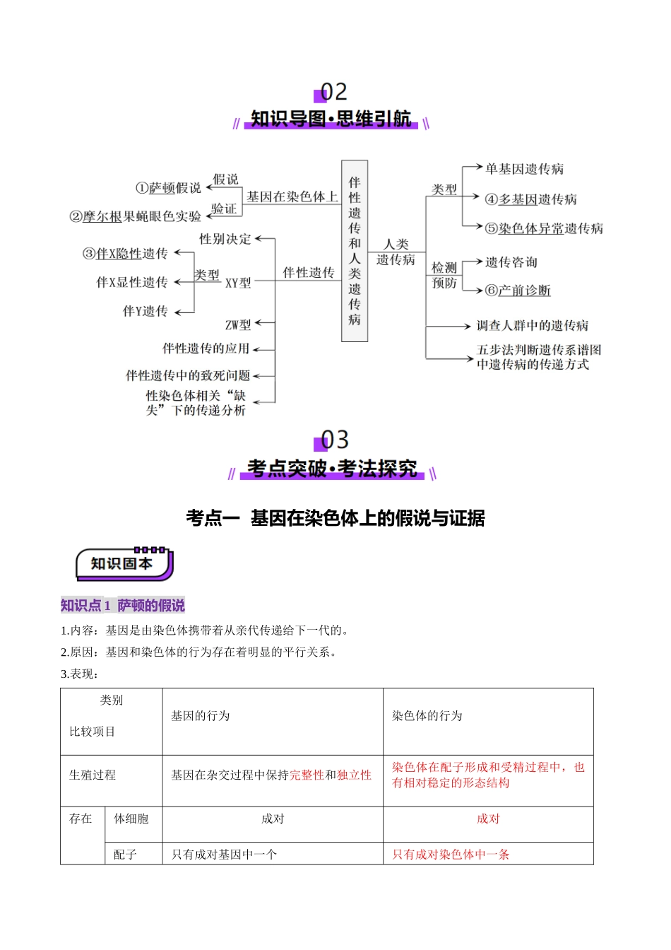 第17讲 伴性遗传和人类遗传病(讲义)(学生版).docx_第3页