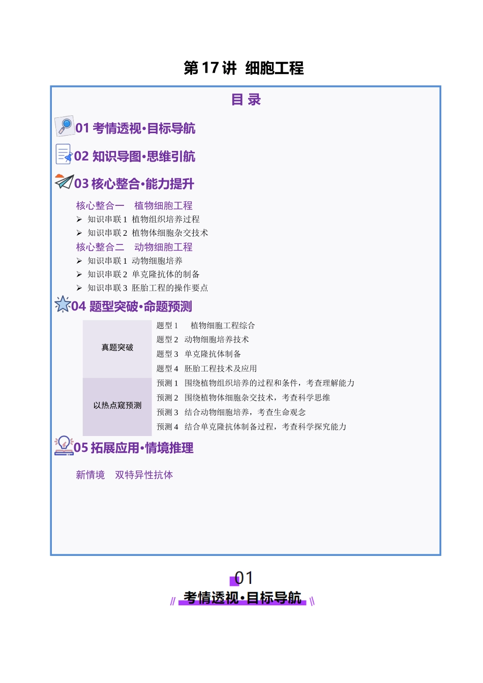 第17讲+细胞工程（讲义）（教师版）.docx_第1页