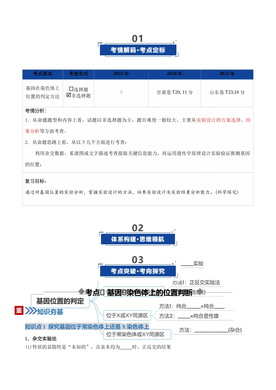 第18讲 遗传综合实验分析(复习讲义)(全国通用)(学生版).docx_第2页