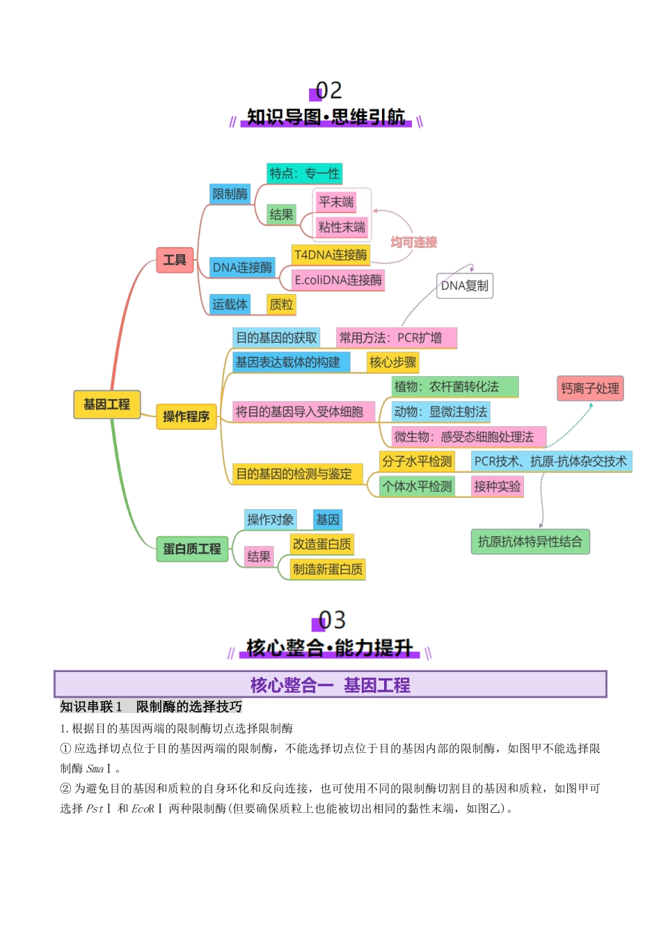 第18讲+基因工程(讲义)(教师版).docx_第3页