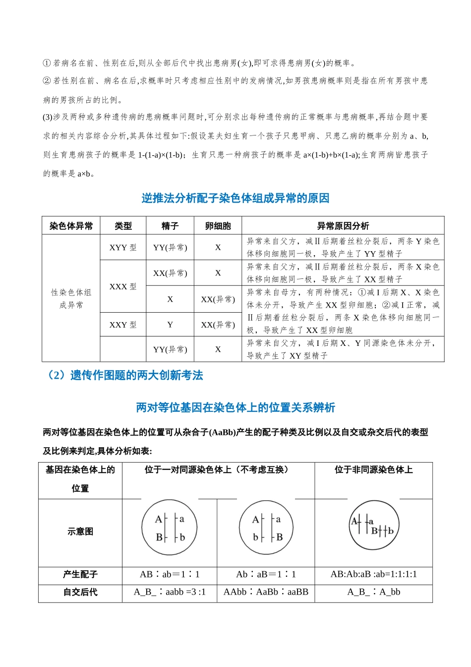 重难点08 人类遗传病及基因定位(原卷版).docx_第3页