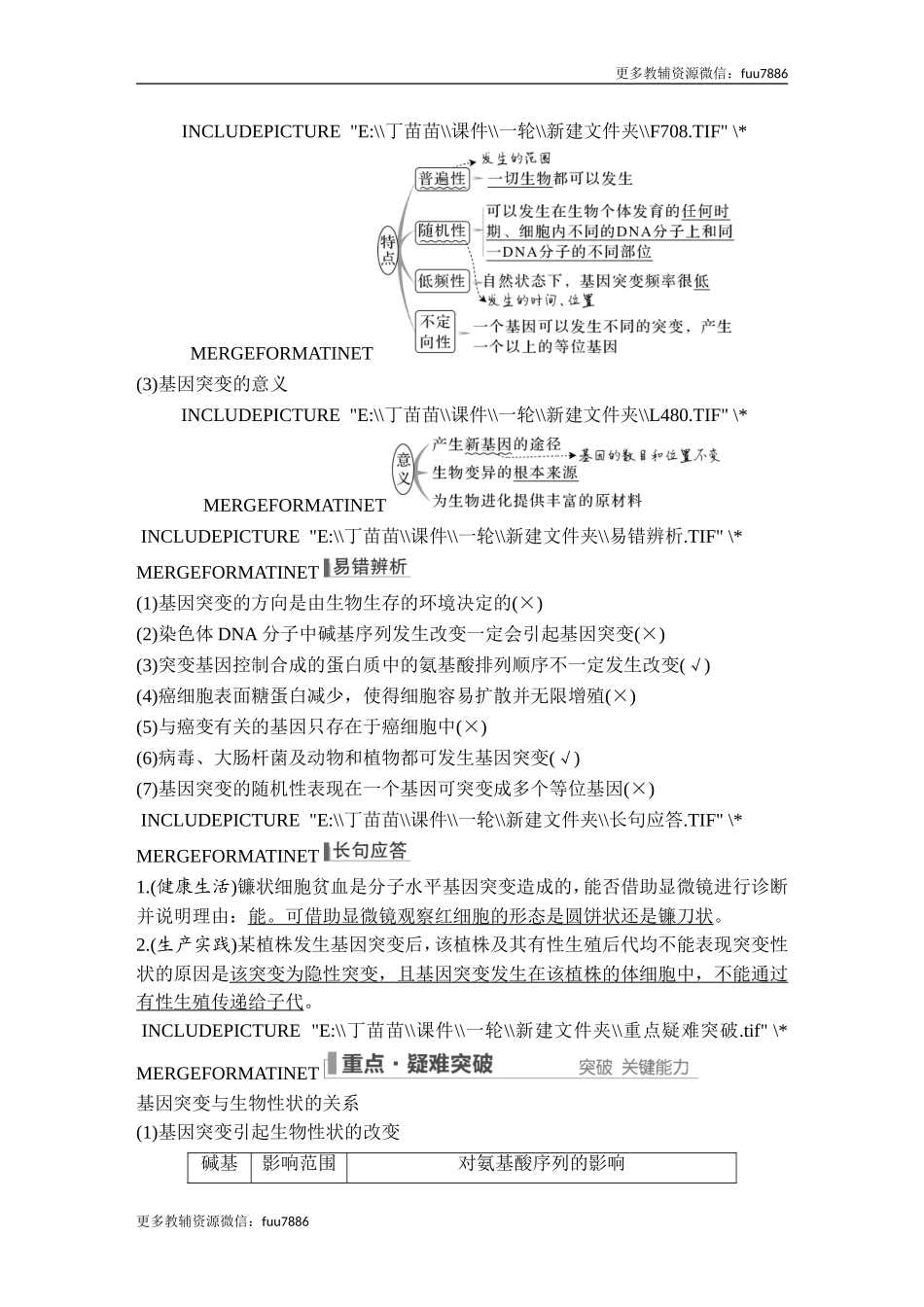 第19讲 基因突变和基因重组.doc_第3页
