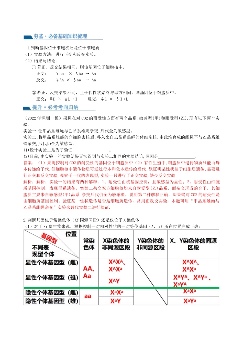 第19讲 遗传综合实验分析(讲义)(教师版).docx_第2页