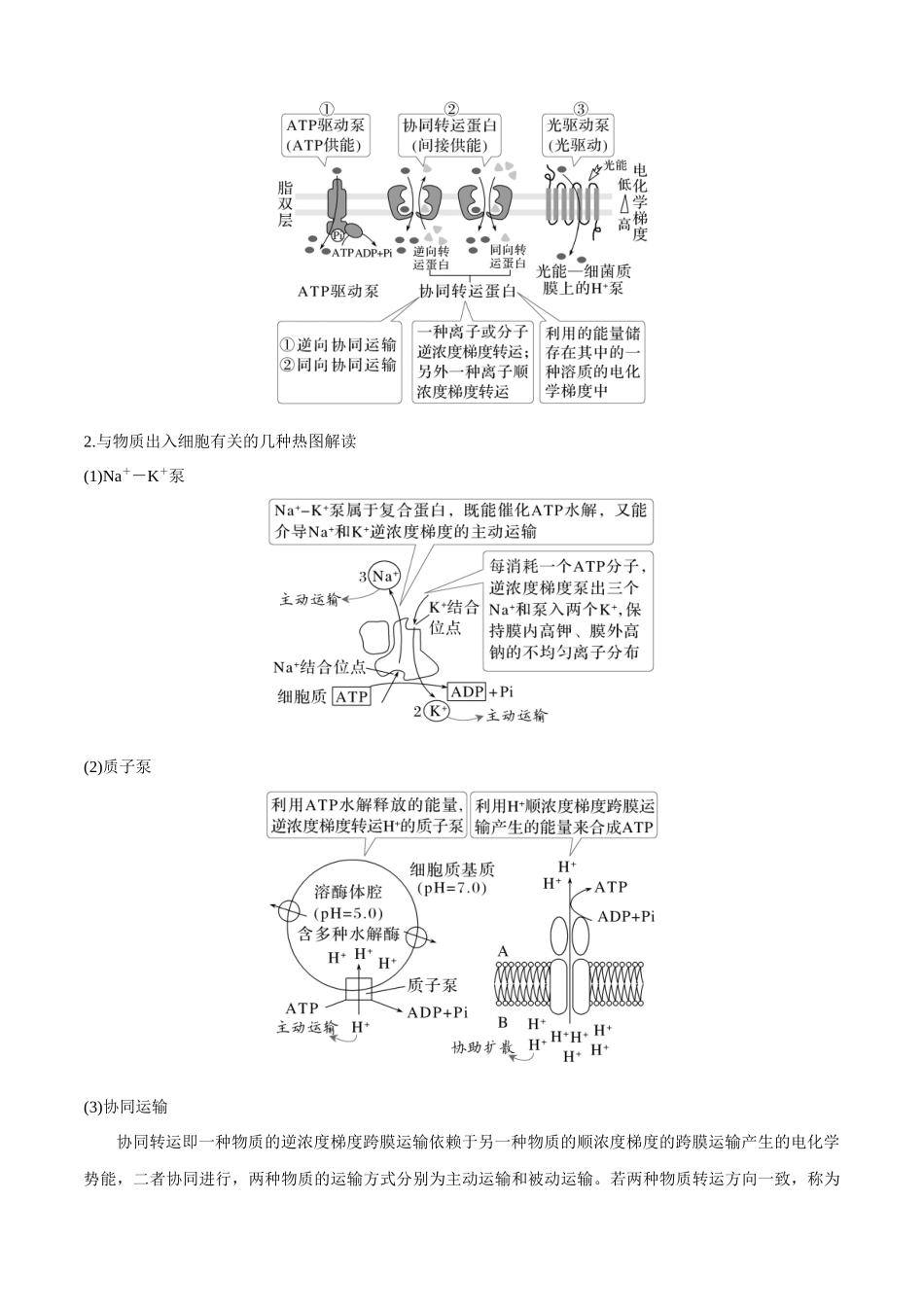 重难题型01 特殊跨膜运输方式(学生版).docx_第2页