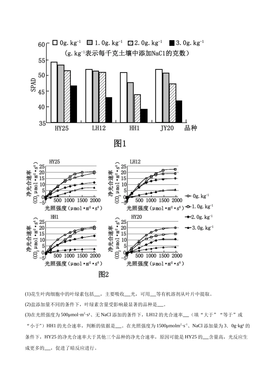 专题01 光合作用的应用(新高考通用)(原卷版).docx_第3页