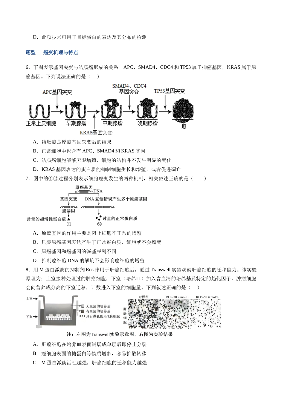 第24讲 基因突变与基因重组(专项训练)(福建专用)(学生版) .docx_第3页