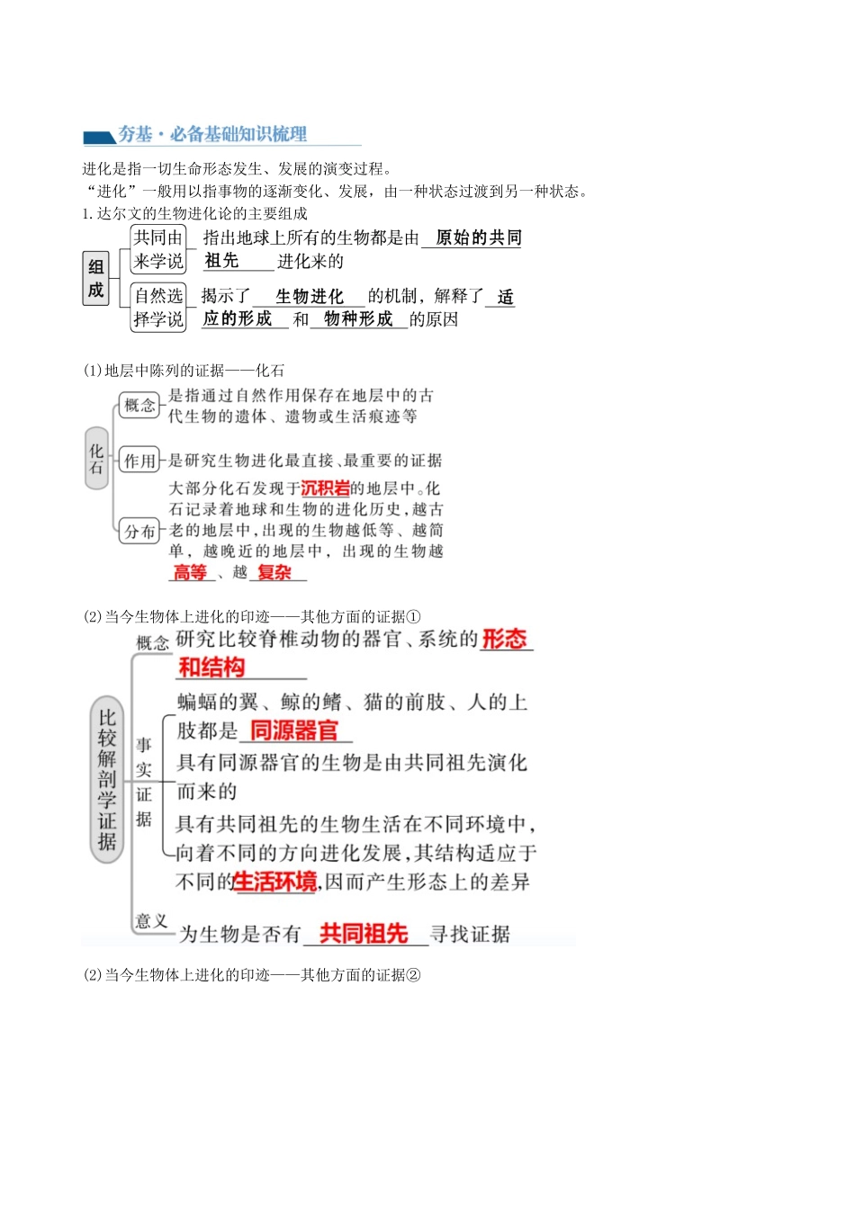 第24讲 生物的进化(讲义)(教师版).docx_第2页
