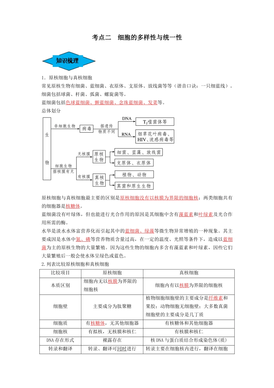 专题01 走近细胞（串讲）（解析版）.docx_第3页
