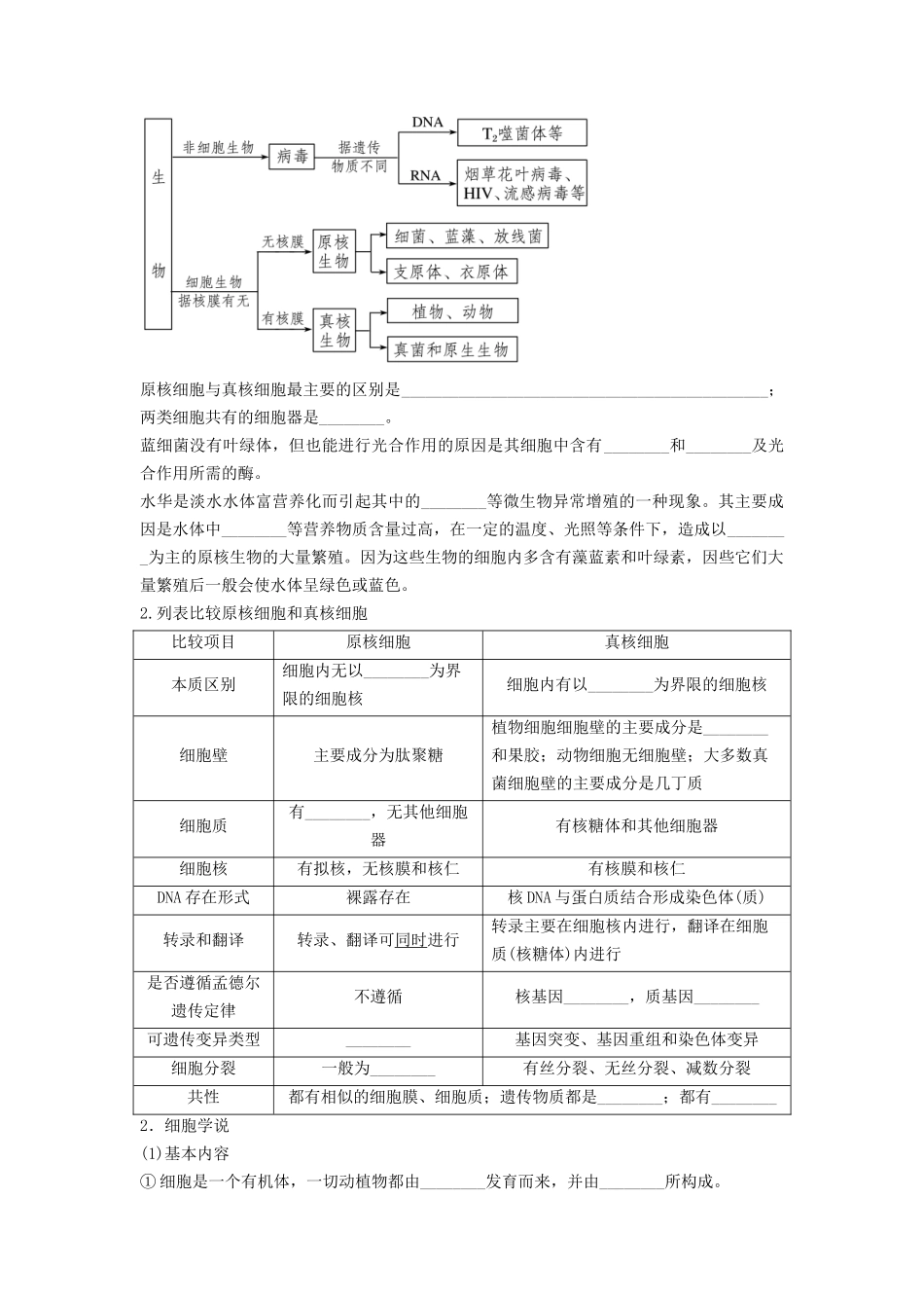 专题01 走近细胞(串讲)(原卷版).docx_第3页