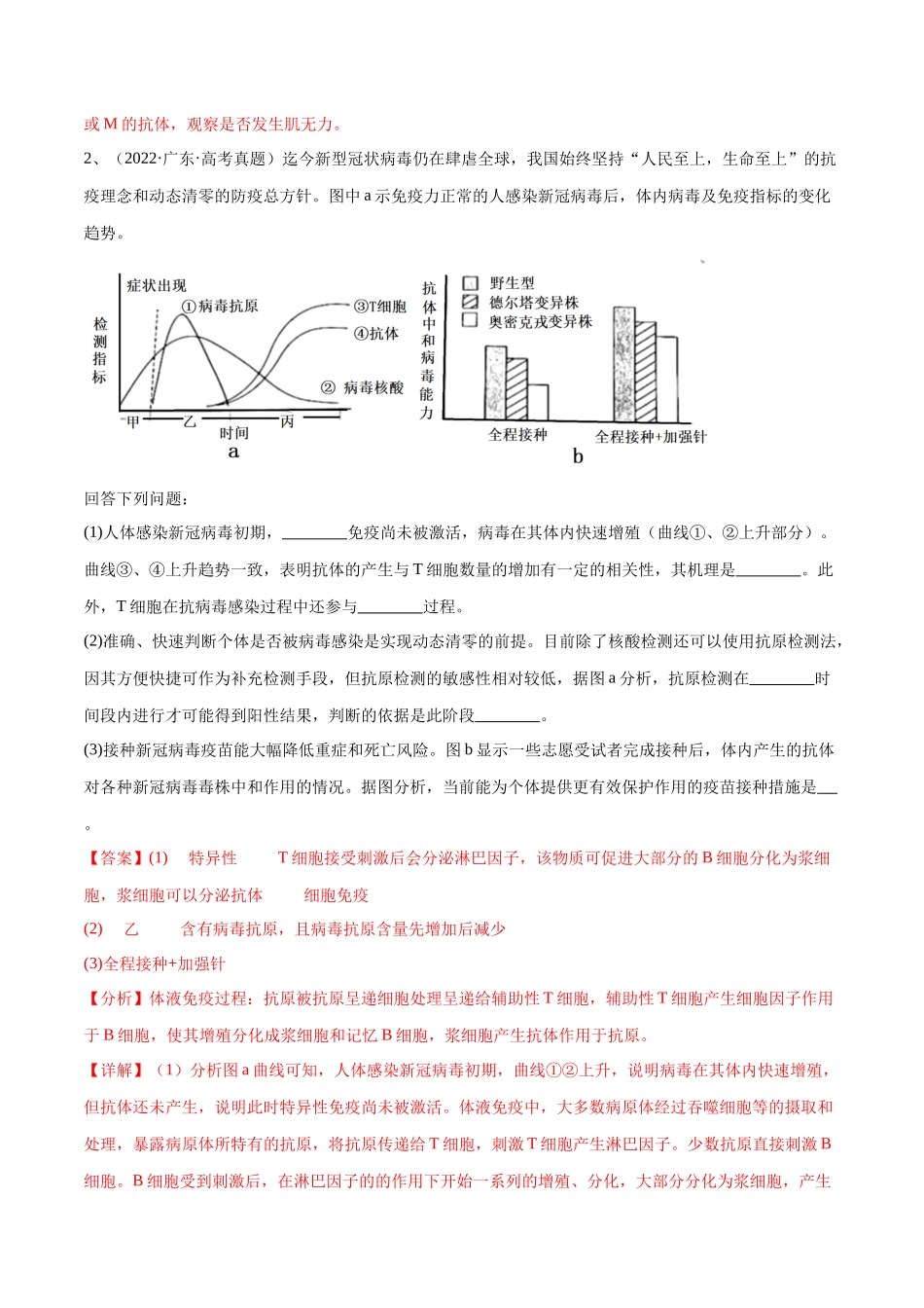 专题02 生命活动的调节(广东卷)(解析版) .docx_第3页