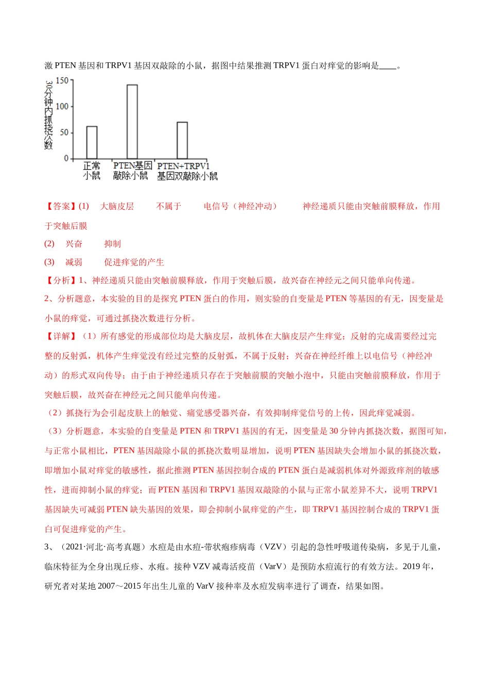 专题02 生命活动的调节(河北卷)(解析版) .docx_第3页