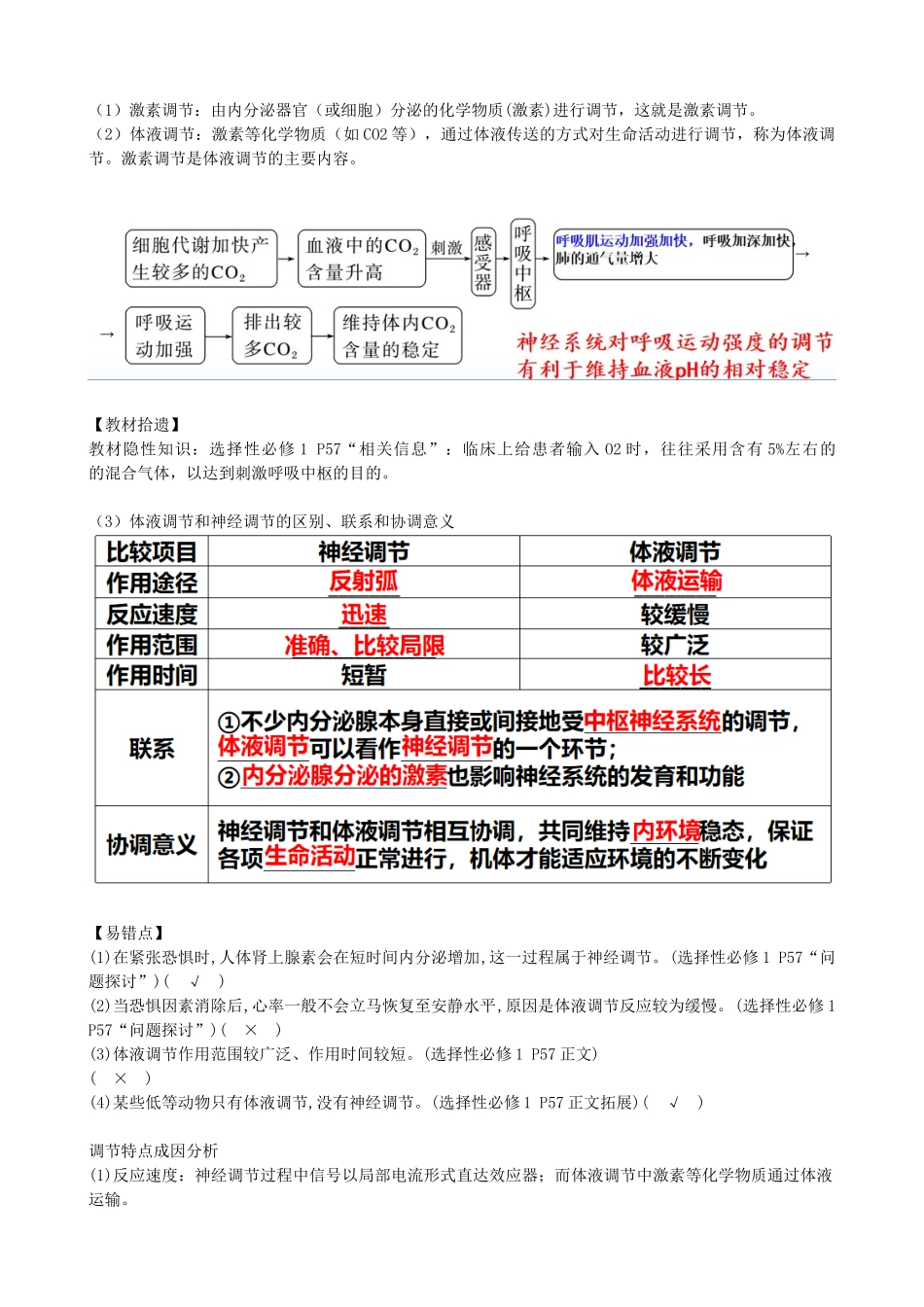 第28讲 神经调节和体液调节的关系（讲义）（教师版）.docx_第2页