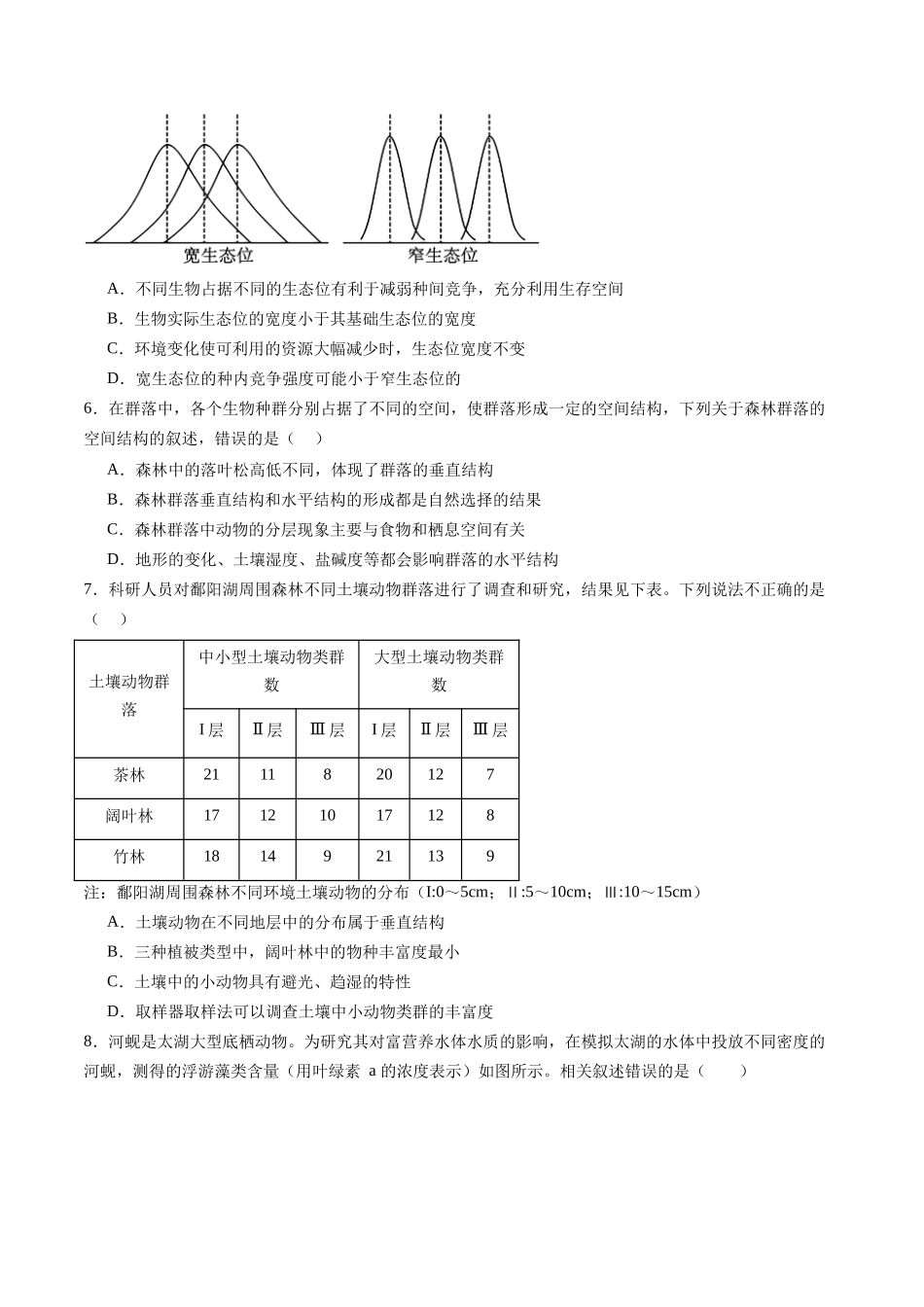 第30讲 群落(专项训练)(黑吉辽蒙专用)(学生版 ).docx_第3页