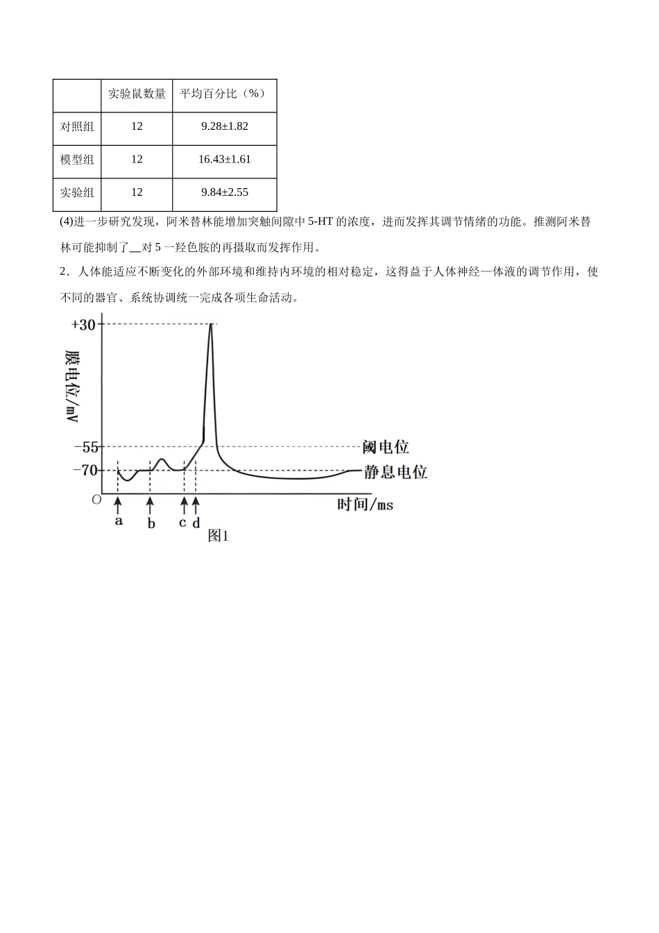 专题04 个体生命活动的调节（大题30道）（原卷版）.docx_第2页