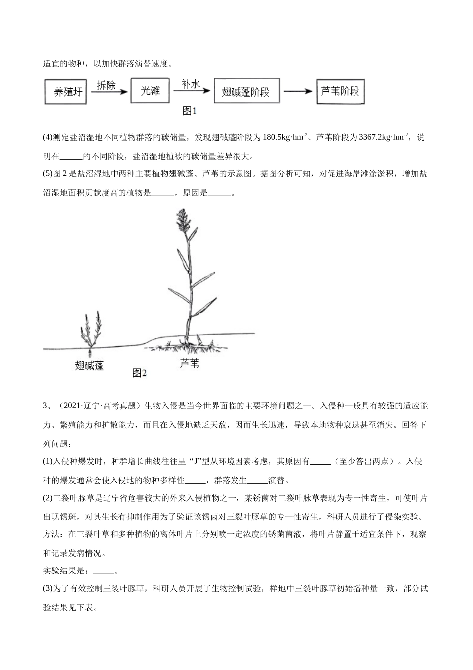 专题04 生物与环境模块(东北三省通用)(解析版).docx_第2页