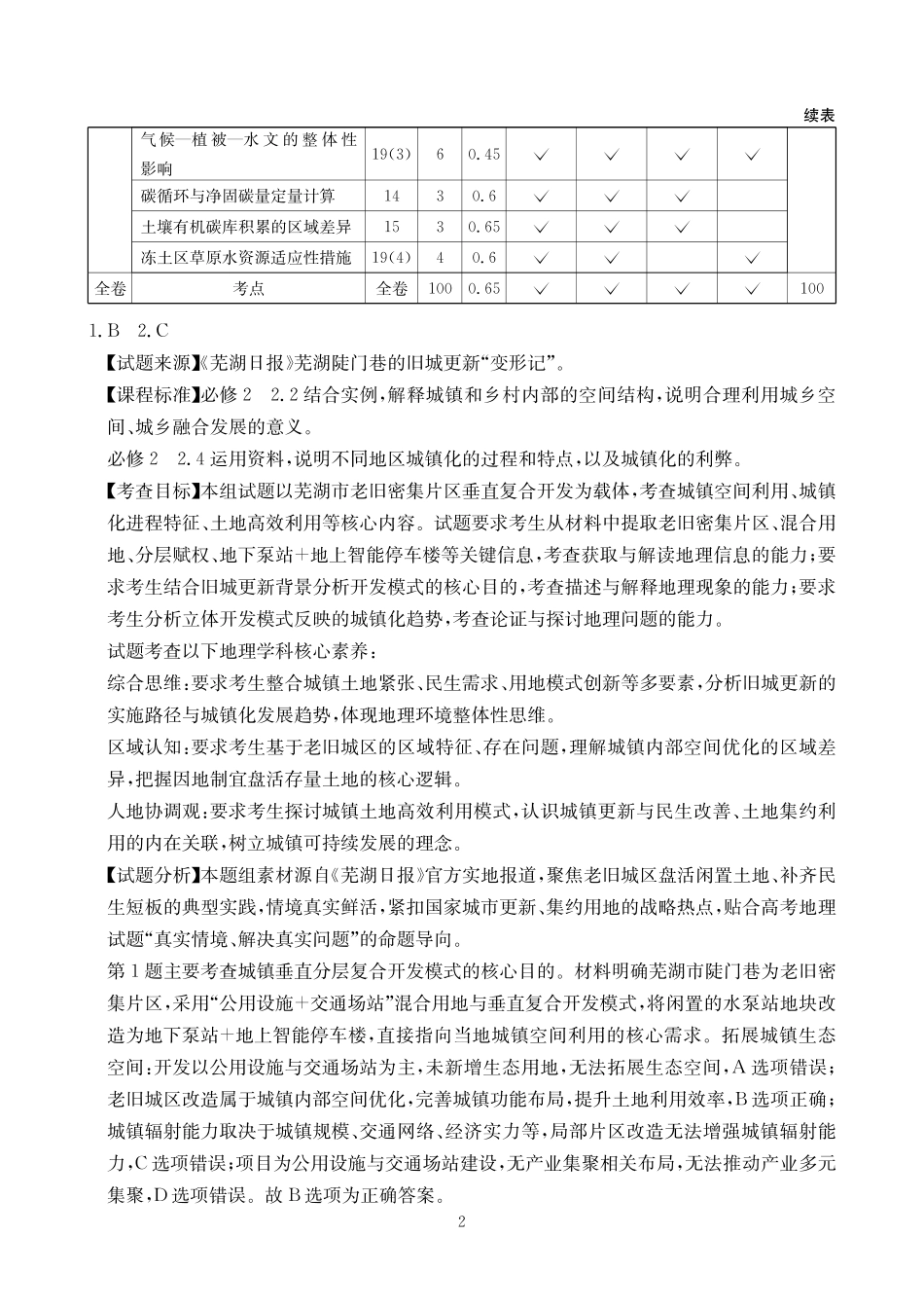 地理四川大数据智学领航2026年5月高三年级高考适应训练(5.18-5.19)(1).pdf_第2页
