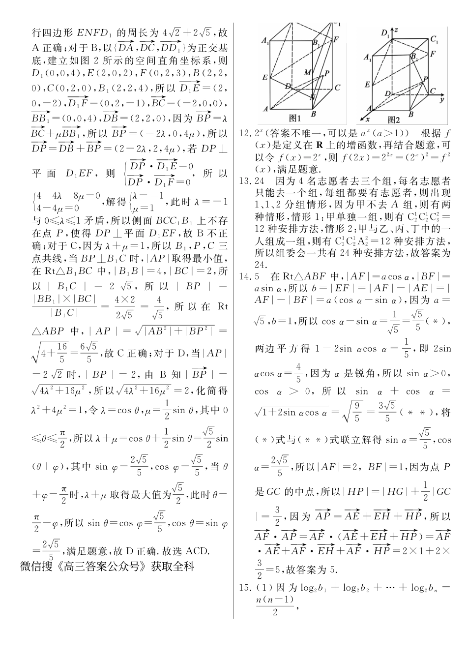 数学河南实验中学2026届高三年级临门押题实战演练(二)(5.13-5.14)(1).pdf_第3页