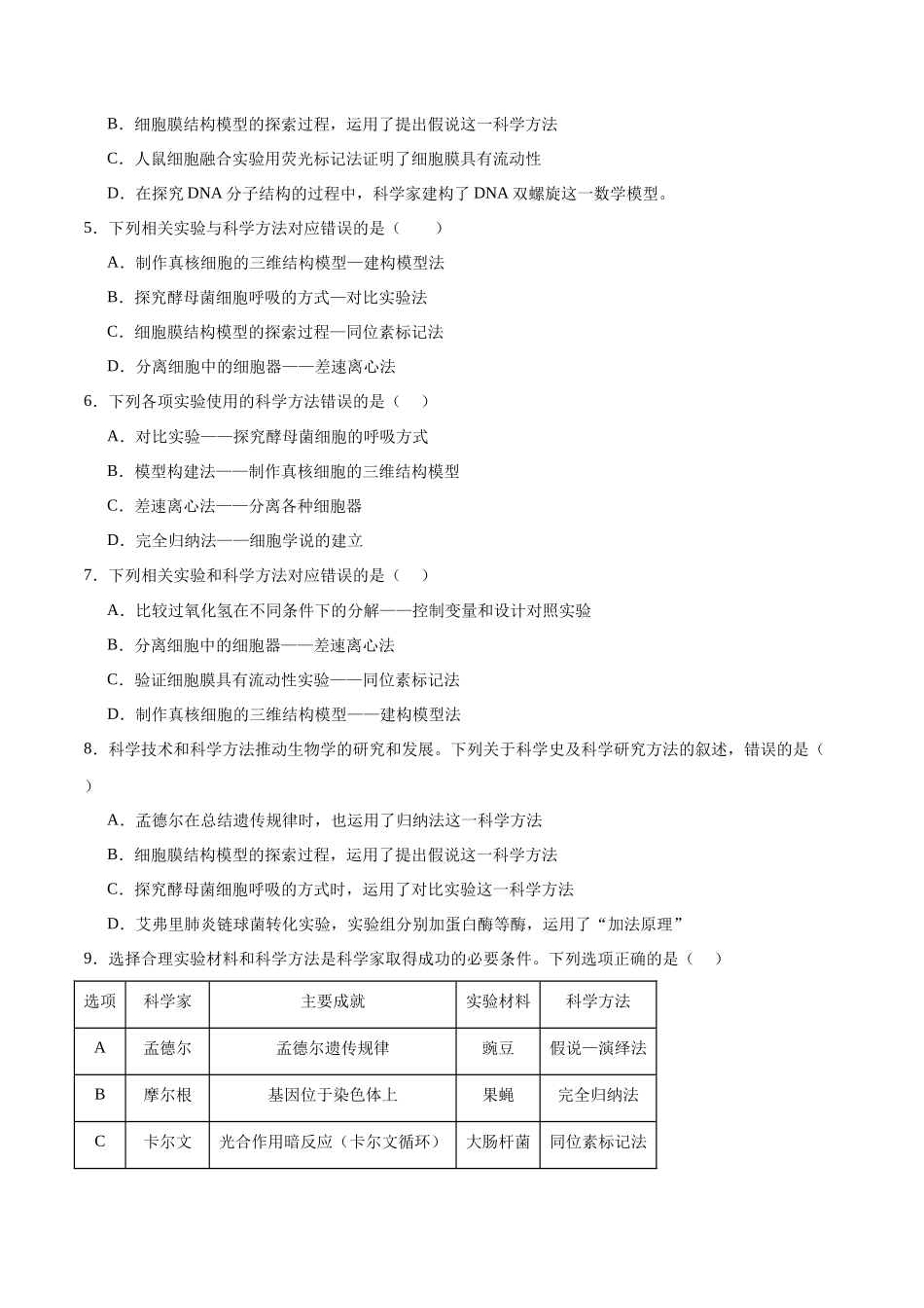 专题07 科学方法类实验(原卷版).docx_第2页