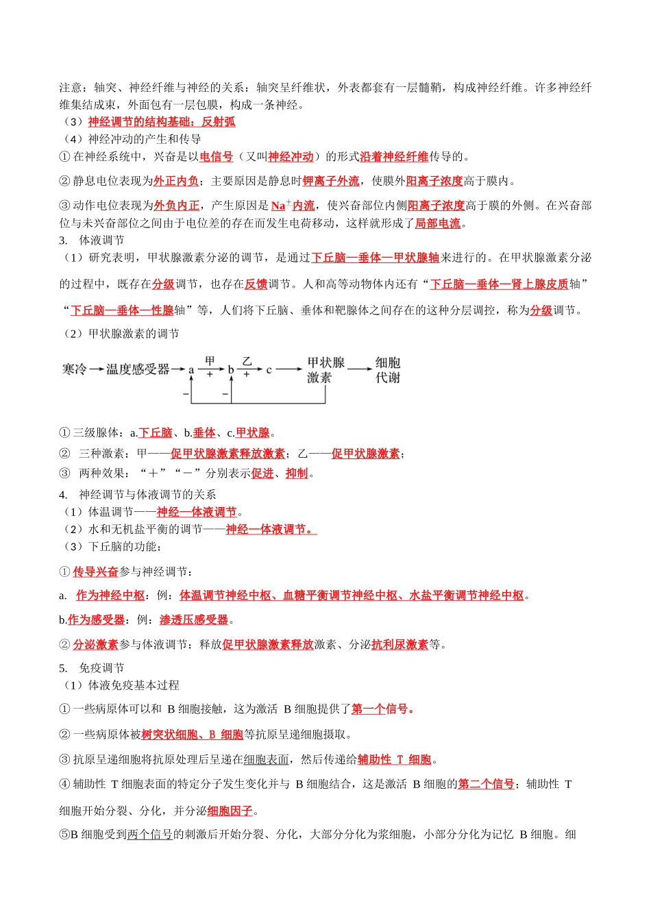 专题08 动物生命活动调节（学生版）.docx_第3页