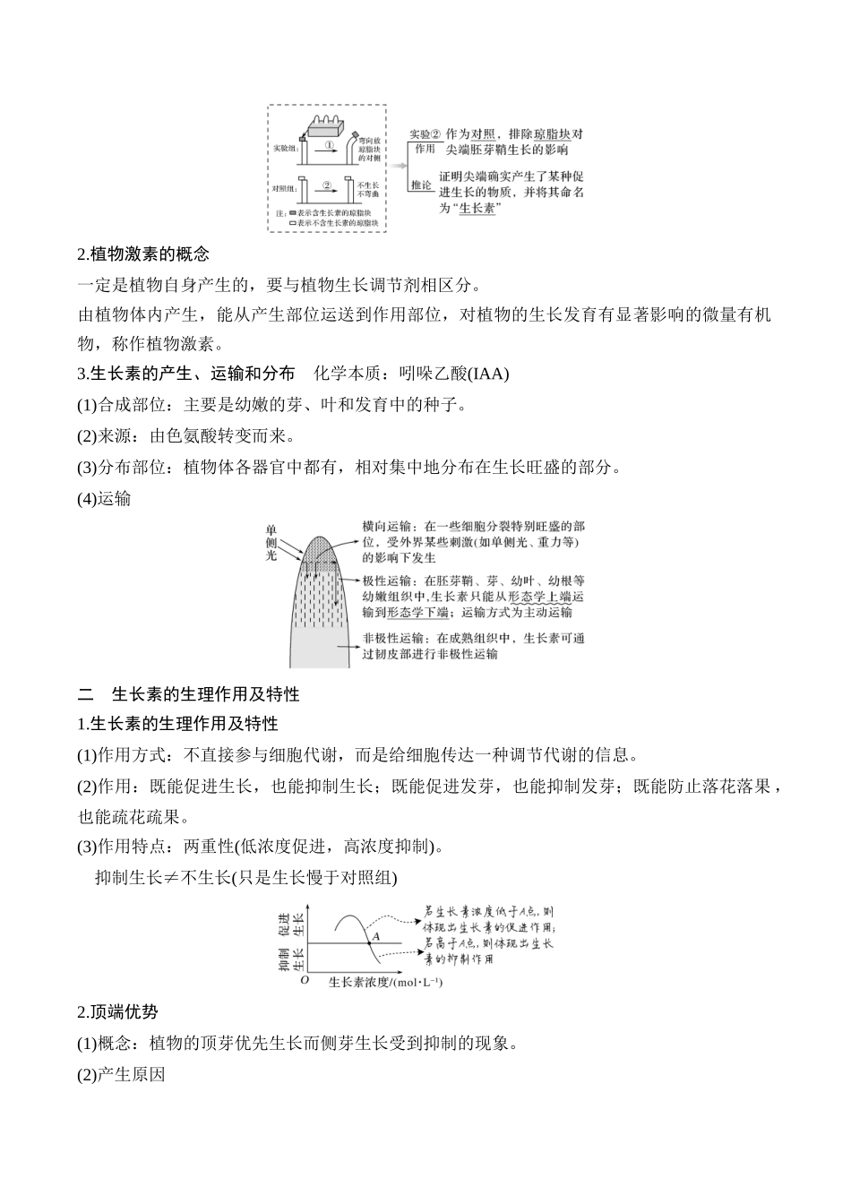 专题11 植物激素(教师版).docx_第2页