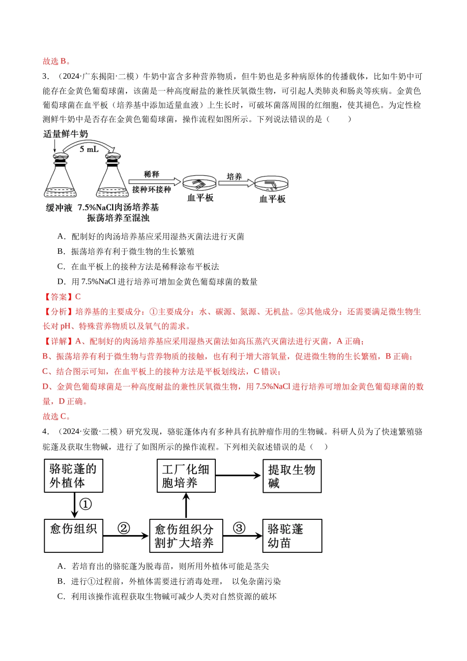 专题12  发酵工程（教师版）.docx_第2页