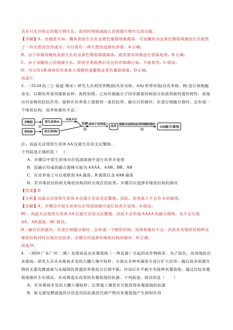 专题12 发酵工程（解析版）.docx_第2页