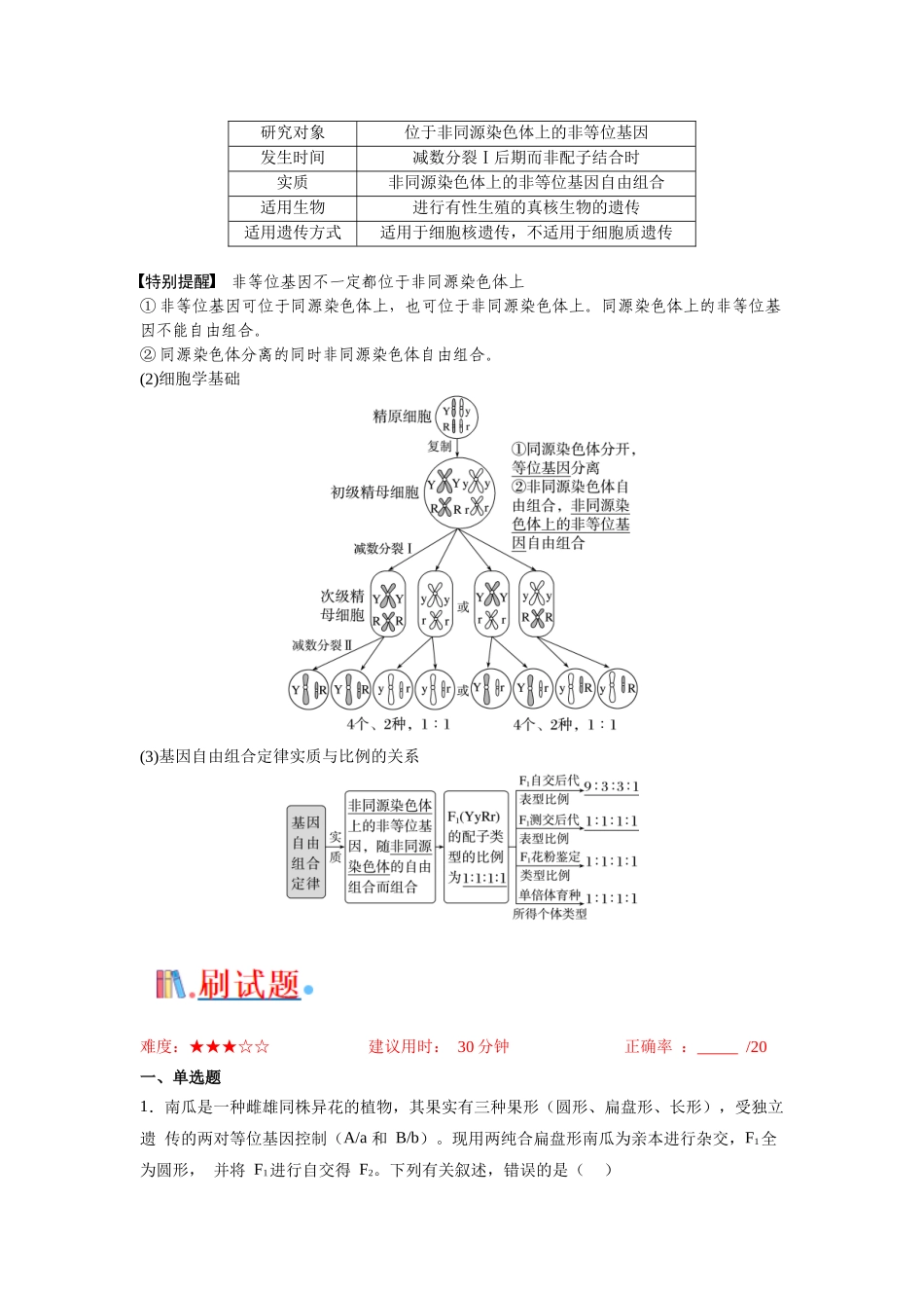 专题12 基因的自由组合定律(解析版).docx_第3页