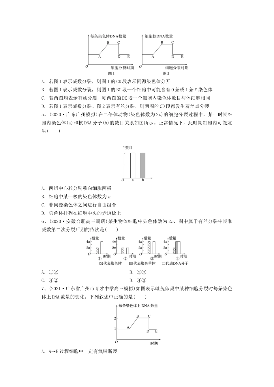 专题12 减数分裂和受精作用(精练)(原卷版).docx_第2页